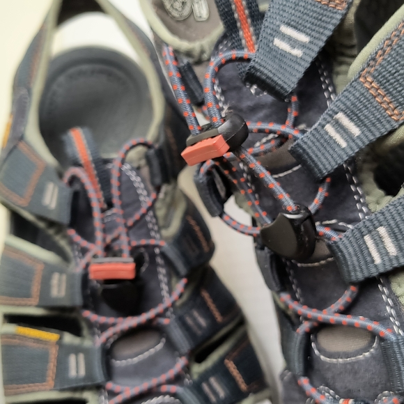 Keen Newport H2 Closed Toe Gray and Orange Outdoor Sandals with Rugged Sole 11.5 main image 15